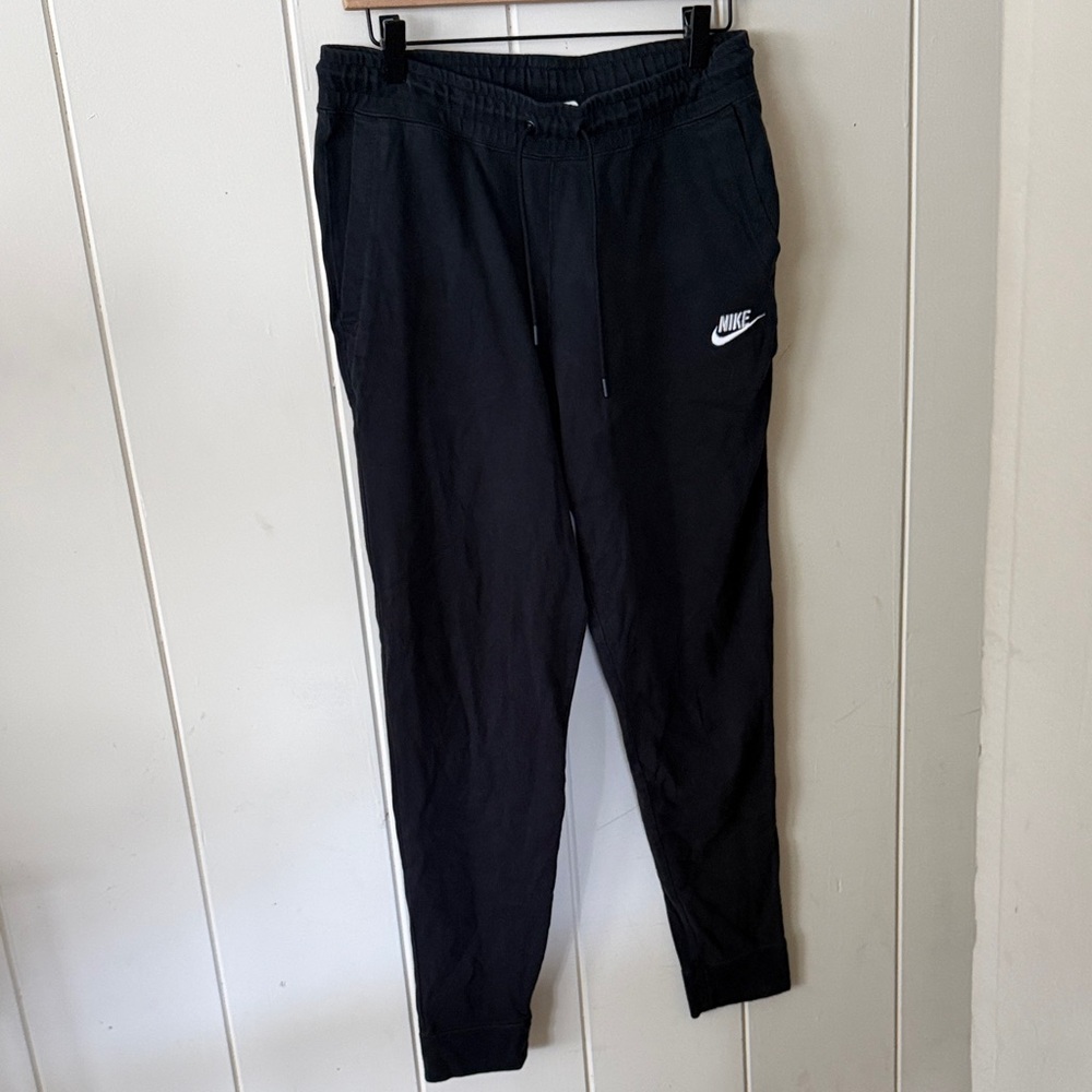 Nike Men's Black Sweatpants with Logo